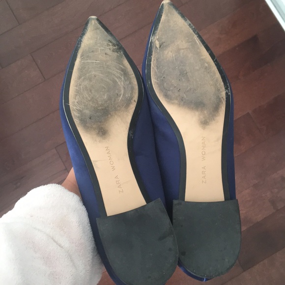 Zara Embellished Pointed Flats - Picture 4 of 7